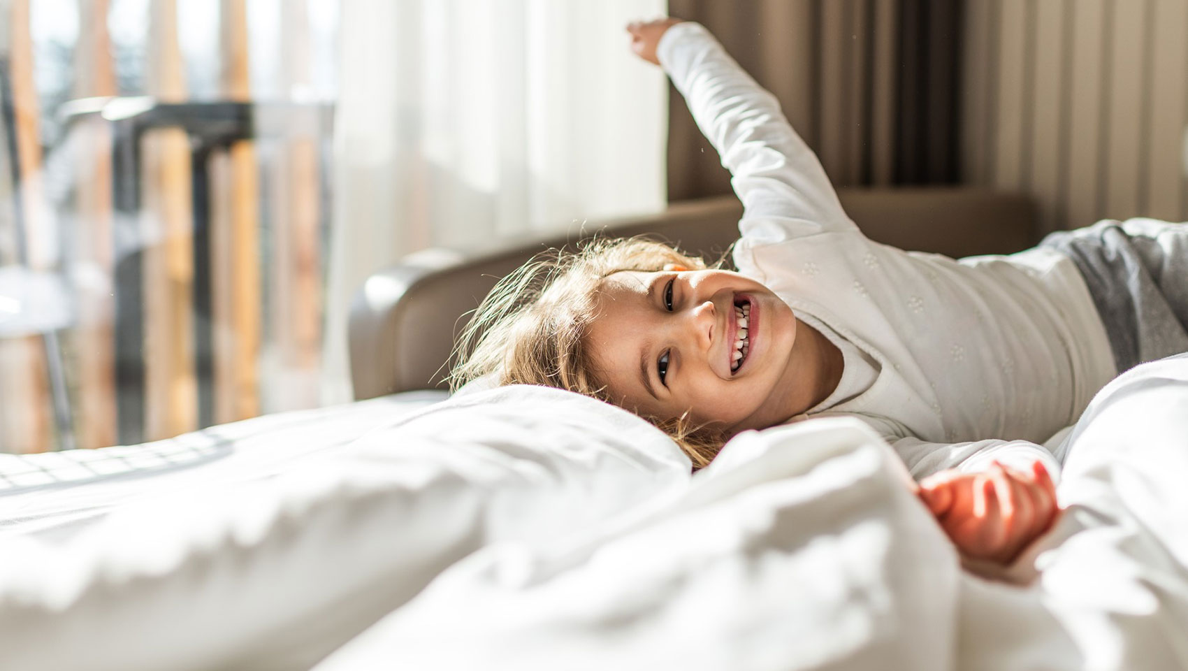 Girl on bed