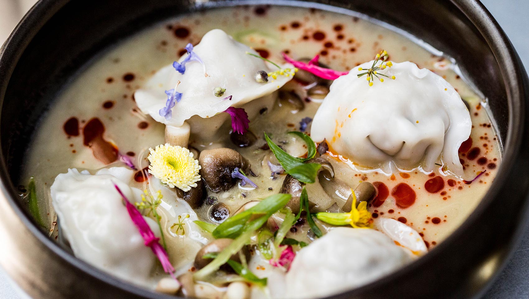 Poached Hen Dumplings