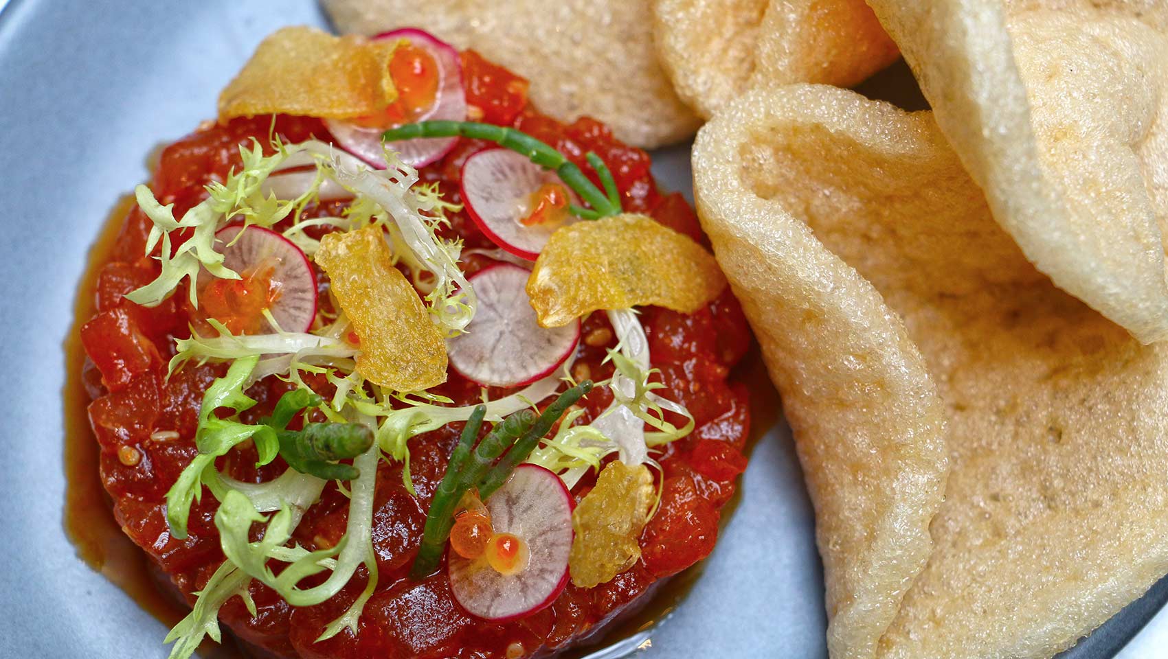 Dirty Habit tuna tartare dish